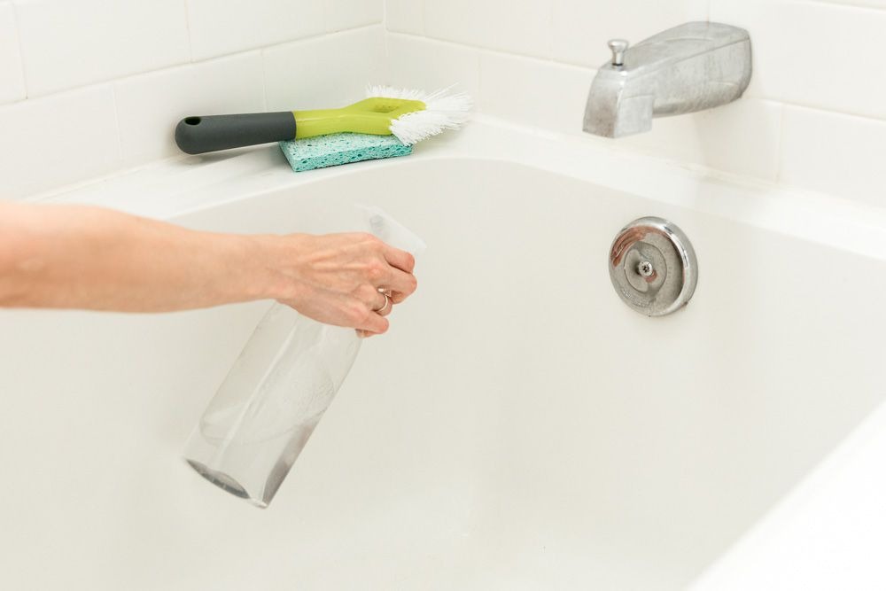 Bathtub and shower area cleaning